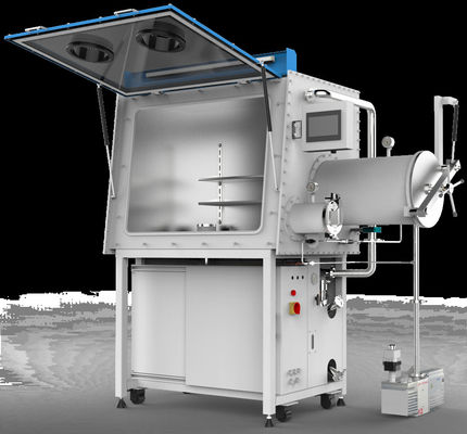 Glove box for inert gas featuring Dual Purification System 220mm Glove Port Diameter Lab Vacuum Single Station Glove Box with Anhydrous and Anaerobic Environment