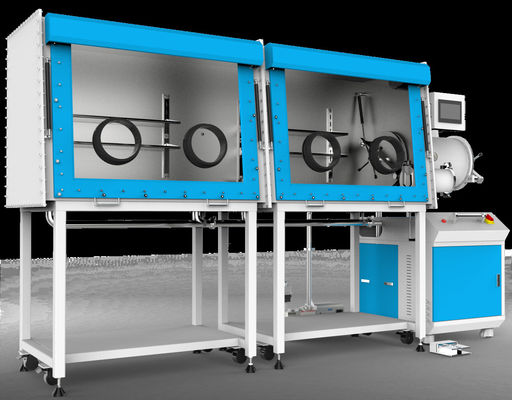 Single-Sided Double-Joined VGB-6-Ⅱ Inert Gas Circulation Glove Box Laboratory Vacuum Glovebox Super Cleaning Purificaiton Glove Box Battery Fabrication Equipment Lab Stainless Steel Vacuum Glove box