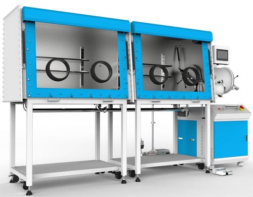 Double-Station Inert Gas Glove Box Ensures Water Oxygen Content ≤0.1ppm And Leakage Rate ≤ 0.001%Vol /H
