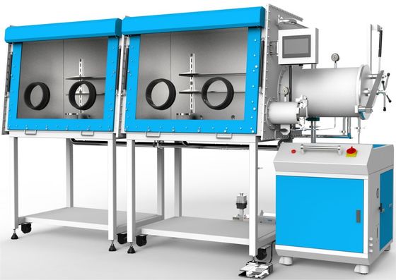 Double-Station Inert Gas Glove Box Ensures Water Oxygen Content ≤0.1ppm And Leakage Rate ≤ 0.001%Vol /H