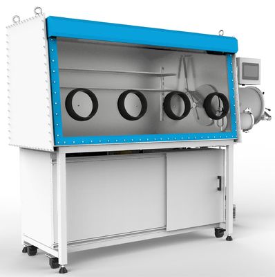 Single Double Station Inert Gas Glove Box Ensures Water Oxygen Content ≤0.1ppm And Leakage Rate ≤ 0.001%Vol /H