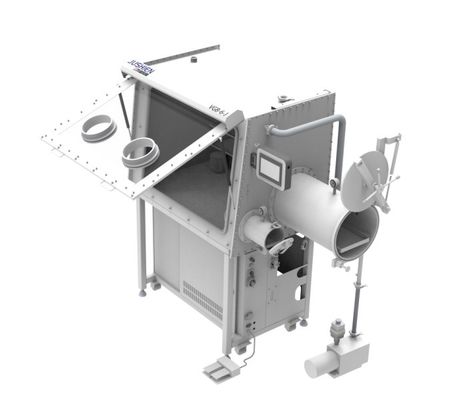 Single Side Lab Stainless Steel Dry Vacuum Entrance Glove Box For Lithium Battery