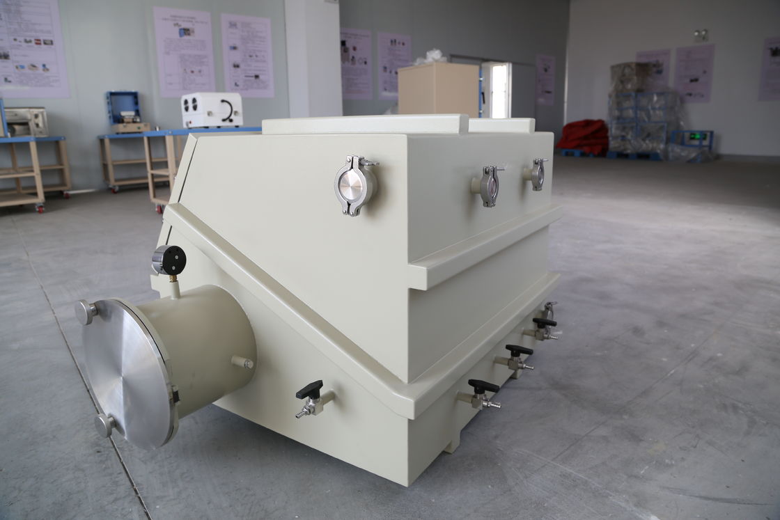 Stainless Steel Nitrogen Glovebox Chemistry For Laboratory 2 Ports