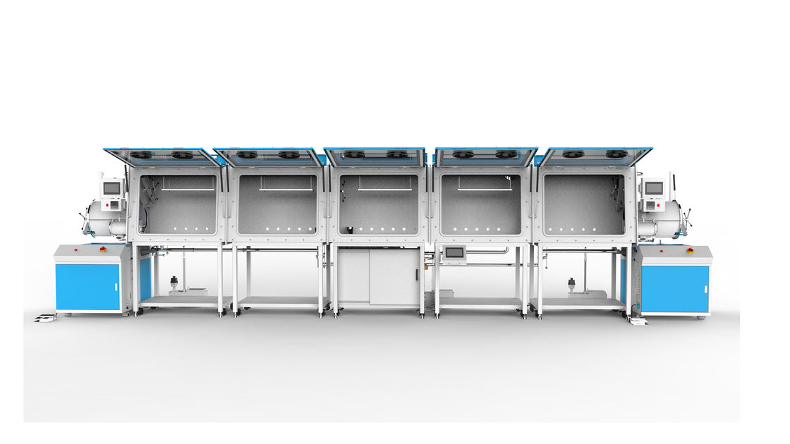Leakage Rate ≤0.001%vol/h Inert Gas Glove Box with Openable Full-Glass Front Window