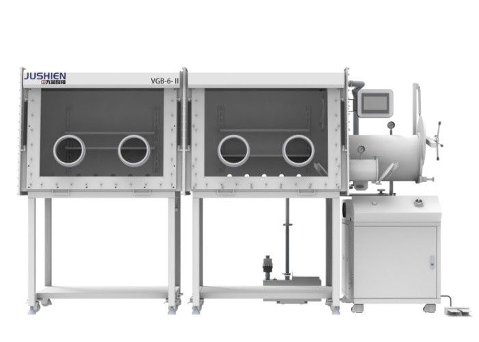 Customized PLC Automatical Controlled Glovebox Four Station Vacuum Purification System Glove Box  Vacuum Chamber Glove Box For Laboratory Stainless Steel Caja De Guantes